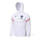 Chaqueta con Capucha del Paris Saint-Germain 2021-2022 Blanco