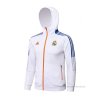 Chaqueta con Capucha del Real Madrid 2021-2022 Blanco Chaqueta con Capucha del Real Madrid 2021-2022 Blanco