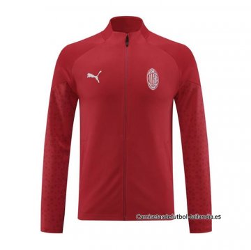Chaqueta del AC Milan 2023-2024 Rojo Oscuro Chaqueta del AC Milan 2023-2024 Rojo Oscuro