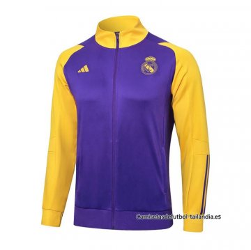 Chaqueta del Real Madrid 2023-2024 Purpura Chaqueta del Real Madrid 2023-2024 Purpura