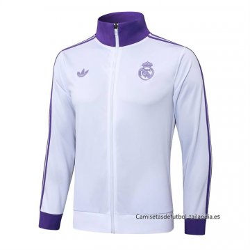 Chaqueta del Real Madrid 2024-2025 Blanco Purpura