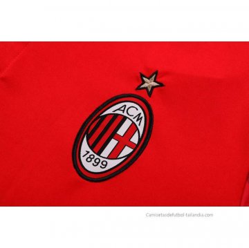 Conjunto Polo del AC Milan 2022-2023 Rojo