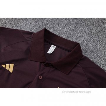 Conjunto Polo del Alemania 2022-2023 Marron