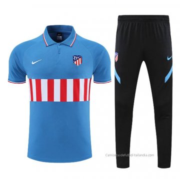 Conjunto Polo del Atletico Madrid 2022-2023 Azul Conjunto Polo del Atletico Madrid 2022-2023 Azul