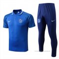 Conjunto Polo del Atletico Madrid 2022-2023 Azul Oscuro