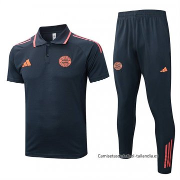 Conjunto Polo del Bayern Munich 2025-2026 Gris Naranja Conjunto Polo del Bayern Munich 2025-2026 Gris Naranja