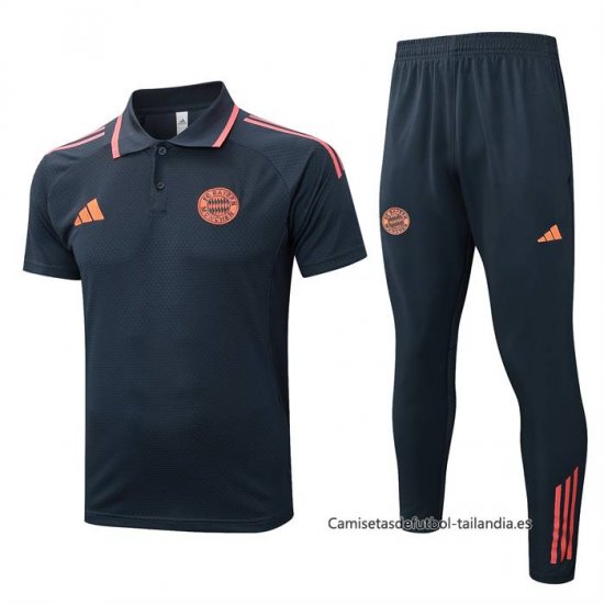 Conjunto Polo del Bayern Munich 2025-2026 Gris Naranja - Haga un click en la imagen para cerrar