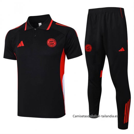 Conjunto Polo del Bayern Munich 2025-2026 Negro - Haga un click en la imagen para cerrar