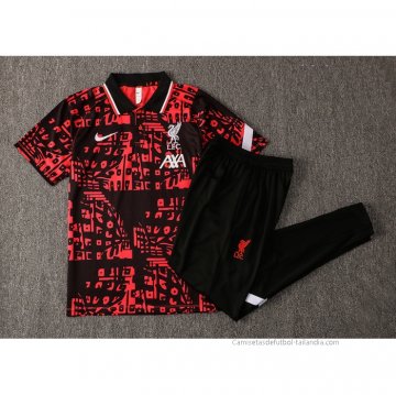 Conjunto Polo del Liverpool 2021 Rojo