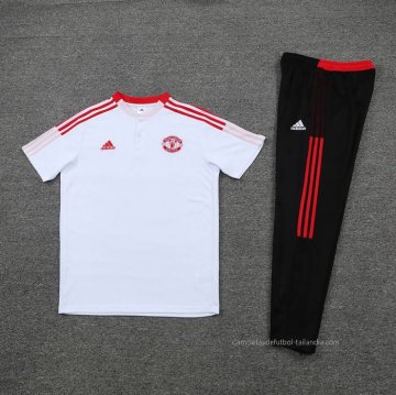Conjunto Polo del Manchester United 2022-2023 Blanco