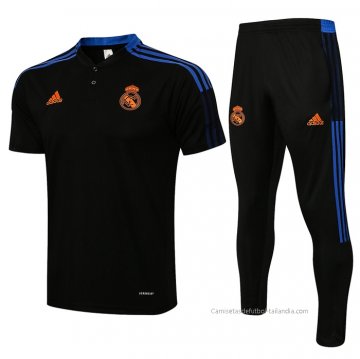 Conjunto Polo del Real Madrid 2021-2022 Negro Conjunto Polo del Real Madrid 2021-2022 Negro