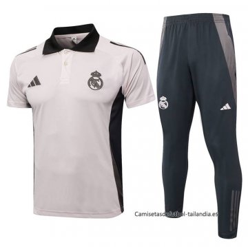 Conjunto Polo del Real Madrid 2024-2025 Rosa Claro Conjunto Polo del Real Madrid 2024-2025 Rosa Claro