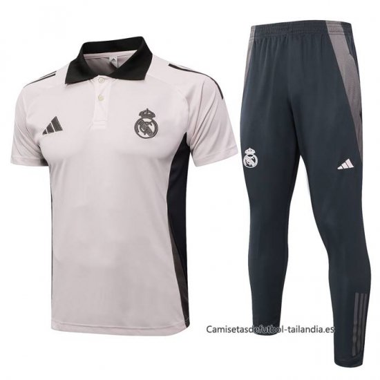 Conjunto Polo del Real Madrid 2024-2025 Rosa Claro - Haga un click en la imagen para cerrar