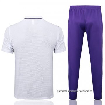 Conjunto Polo del Real Madrid 2025-2026 Blanco Purpura