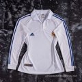 1ª Camiseta Real Madrid Manga Larga Retro 2001-2002