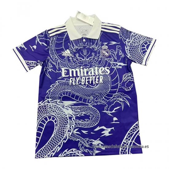 Tailandia Camiseta Real Madrid Dragon 2024-2025 Purpura - Haga un click en la imagen para cerrar