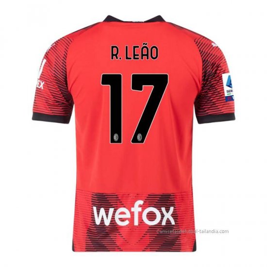 1ª Camiseta AC Milan Jugador R.Leao 2023-2024 - Haga un click en la imagen para cerrar