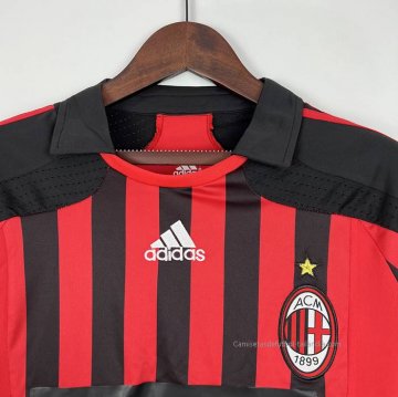 1ª Camiseta AC Milan Manga Larga Retro 2007-2008
