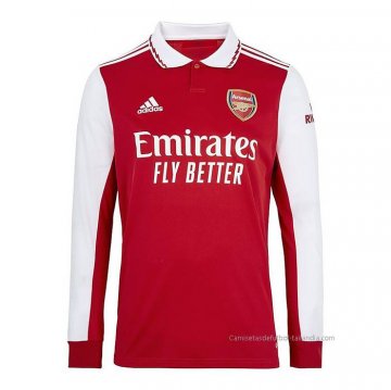 1ª Camiseta Arsenal Manga Larga 2022-2023 1ª Camiseta Arsenal Manga Larga 2022-2023