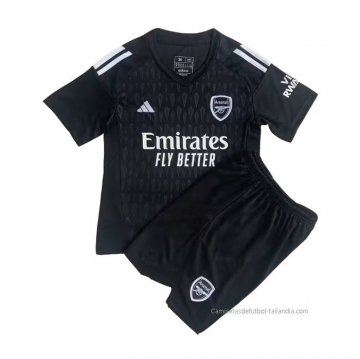 Camiseta Arsenal Portero Nino 2023-2024 Negro Camiseta Arsenal Portero Nino 2023-2024 Negro