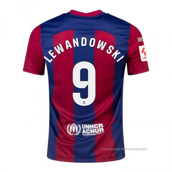 1ª Camiseta Barcelona Jugador Lewandowski 2023-2024 - Haga un click en la imagen para cerrar