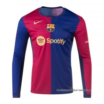 1ª Camiseta Barcelona Manga Larga 2024-2025 1ª Camiseta Barcelona Manga Larga 2024-2025