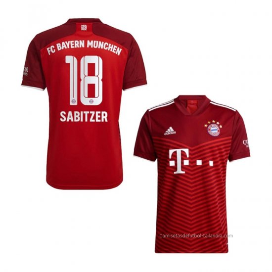 1ª Camiseta Bayern Munich Jugador Sabitzer 2021-2022 - Haga un click en la imagen para cerrar