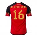 1ª Camiseta Belgica Jugador De Ketelaere 2022
