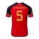 1ª Camiseta Belgica Jugador Vertonghen 2022