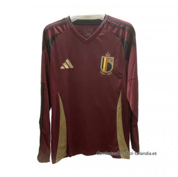 1ª Camiseta Belgica Manga Larga 2024 1ª Camiseta Belgica Manga Larga 2024