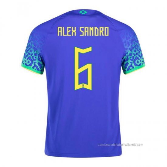 2ª Camiseta Brasil Jugador Alex Sandro 2022 - Haga un click en la imagen para cerrar