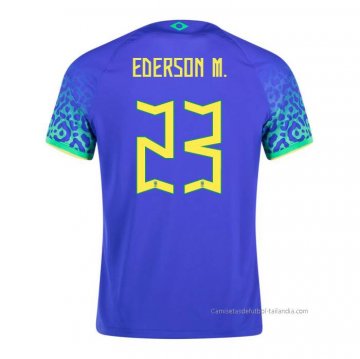 2ª Camiseta Brasil Jugador Ederson M. 2022 2ª Camiseta Brasil Jugador Ederson M. 2022