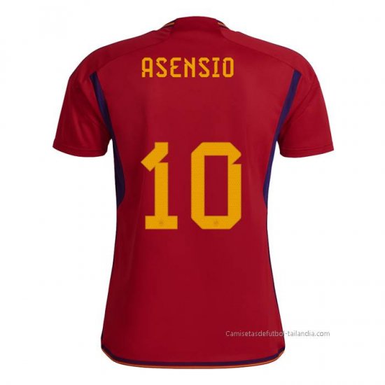 1ª Camiseta Espana Jugador Asensio 2022 - Haga un click en la imagen para cerrar