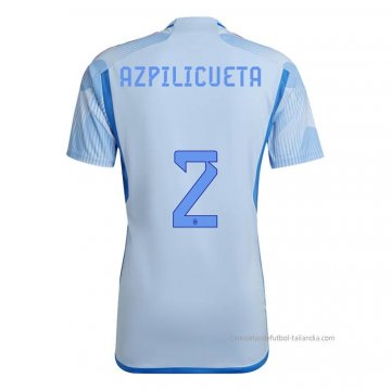 2ª Camiseta Espana Jugador Azpilicueta 2022 2ª Camiseta Espana Jugador Azpilicueta 2022