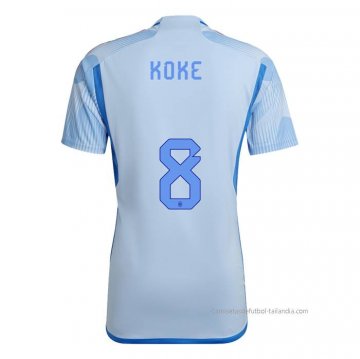 2ª Camiseta Espana Jugador Koke 2022 2ª Camiseta Espana Jugador Koke 2022