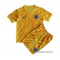 Camiseta Inglaterra Portero Nino 2024 Amarillo