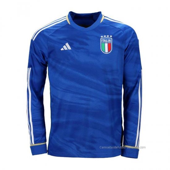 1ª Camiseta Italia Manga Larga 2023-2024 - Haga un click en la imagen para cerrar
