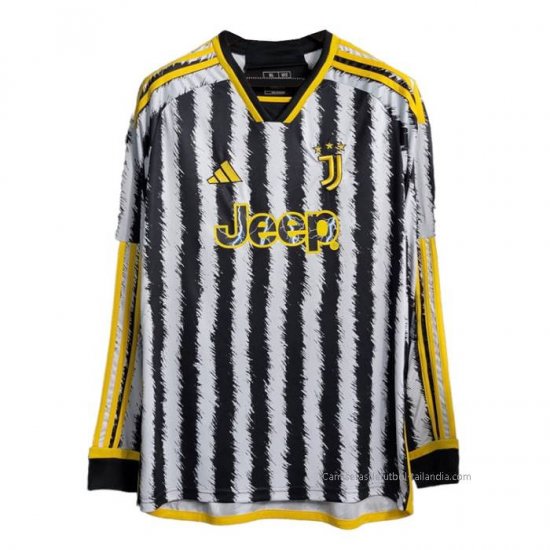 1ª Camiseta Juventus Manga Larga 2023-2024 - Haga un click en la imagen para cerrar