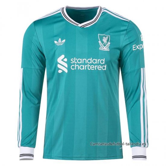3ª Camiseta Liverpool Manga Larga 2025-2026 - Haga un click en la imagen para cerrar
