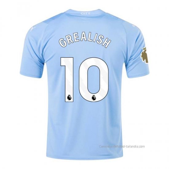1ª Camiseta Manchester City Jugador Grealish 2023-2024 - Haga un click en la imagen para cerrar