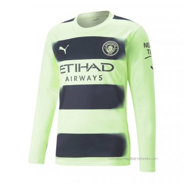 3ª Camiseta Manchester City Manga Larga 2022-2023 3ª Camiseta Manchester City Manga Larga 2022-2023