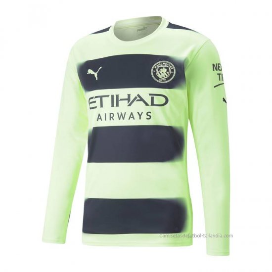 3ª Camiseta Manchester City Manga Larga 2022-2023 - Haga un click en la imagen para cerrar