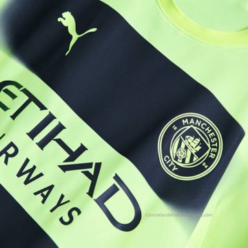 3ª Camiseta Manchester City Manga Larga 2022-2023