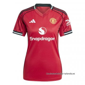 1ª Camiseta Manchester United Mujer 2025-2026 1ª Camiseta Manchester United Mujer 2025-2026