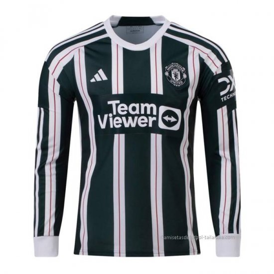 2ª Camiseta Manchester United Manga Larga 2023-2024 - Haga un click en la imagen para cerrar