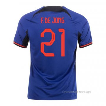 2ª Camiseta Paises Bajos Jugador F.De Jong 2022 2ª Camiseta Paises Bajos Jugador F.De Jong 2022