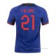 2ª Camiseta Paises Bajos Jugador F.De Jong 2022