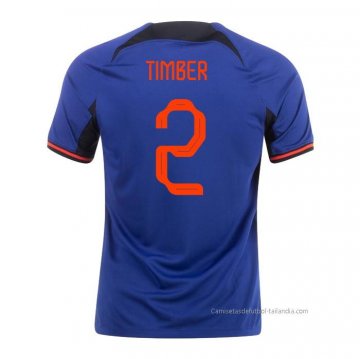 2ª Camiseta Paises Bajos Jugador Timber 2022 2ª Camiseta Paises Bajos Jugador Timber 2022