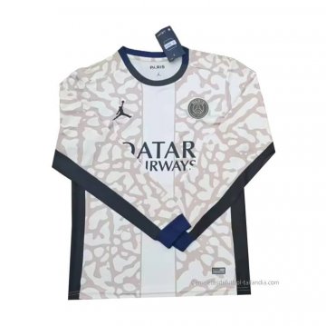 Camiseta Paris Saint-Germain 4ª Manga Larga 2023-2024 Camiseta Paris Saint-Germain 4ª Manga Larga 2023-2024