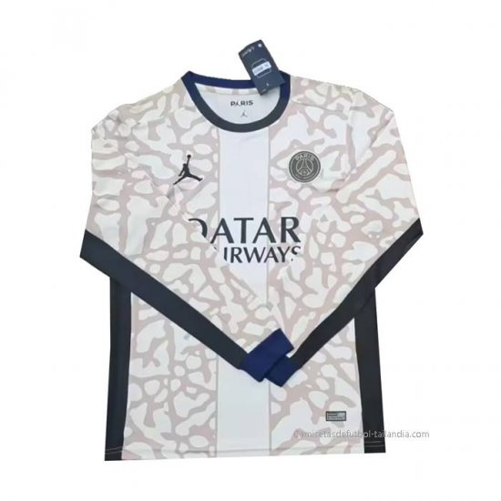 Camiseta Paris Saint-Germain 4ª Manga Larga 2023-2024 - Haga un click en la imagen para cerrar